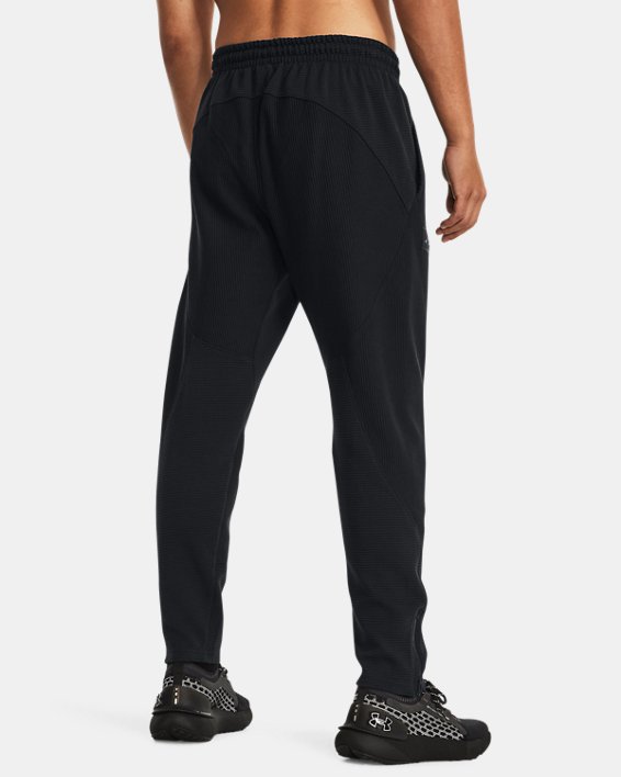 Men's UA Ottoman Fleece Tapered Pants, Black, pdpMainDesktop image number 1